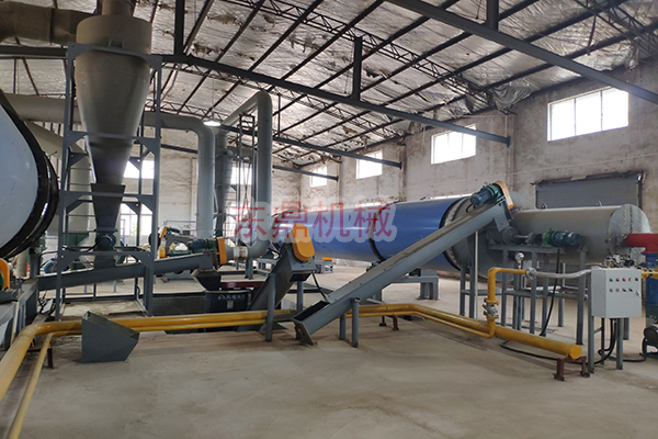 羅漢果渣烘干機建造完成，現(xiàn)場實拍照片